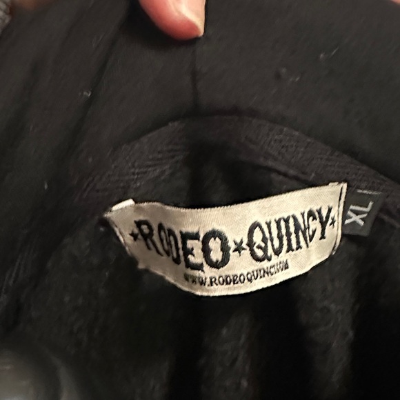 Leopard Accent Black Hoodie - Picture 2 of 2